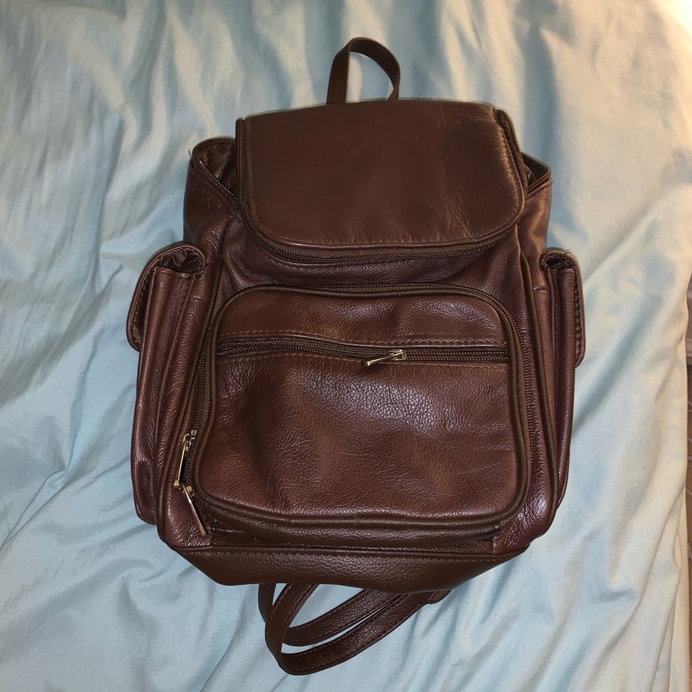 Mini leather backpack/purse